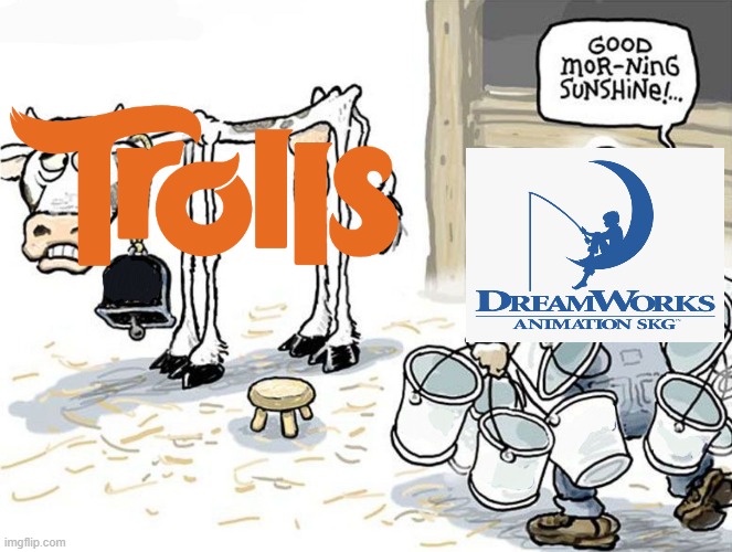 milking the cow | image tagged in milking the cow,dreamworks | made w/ Imgflip meme maker