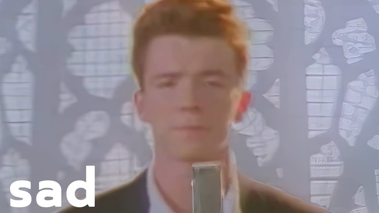 Rick Astley Sad Blank Meme Template