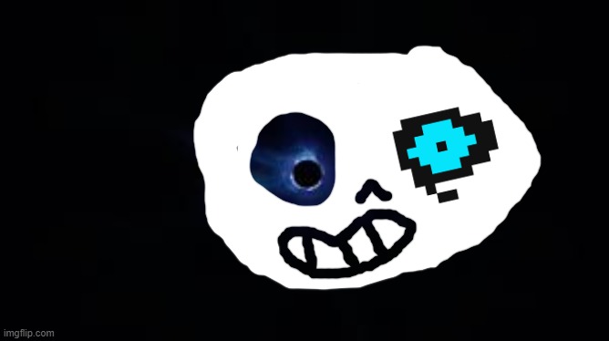 sans | image tagged in fortnite black hole | made w/ Imgflip meme maker