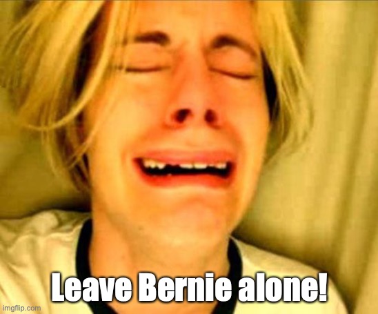 Leave Bernie alone! | made w/ Imgflip meme maker