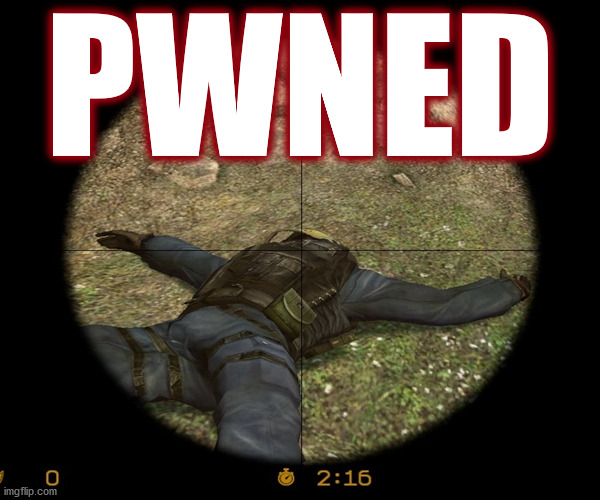 sleepin' like a baby . . . in the middle of the road. | PWNED | image tagged in memes,pwned,counterstrike,gaming,headshot,rekt | made w/ Imgflip meme maker
