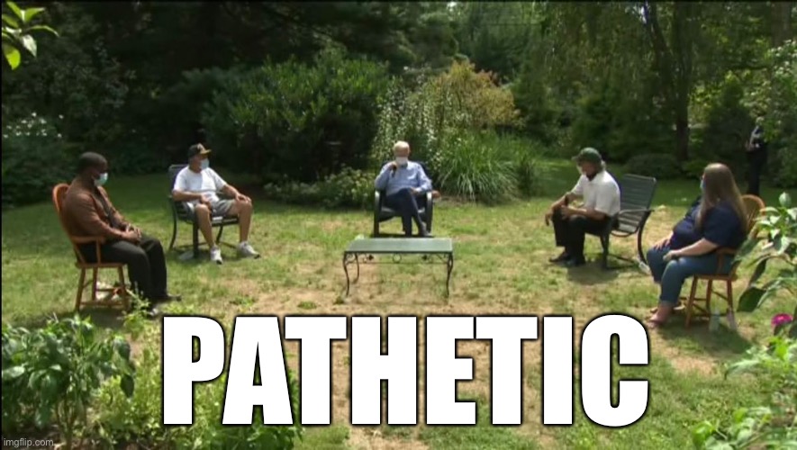 Joe Biden Campaign Rally... | PATHETIC | image tagged in joe biden campaign rally,ConservativeMemes | made w/ Imgflip meme maker