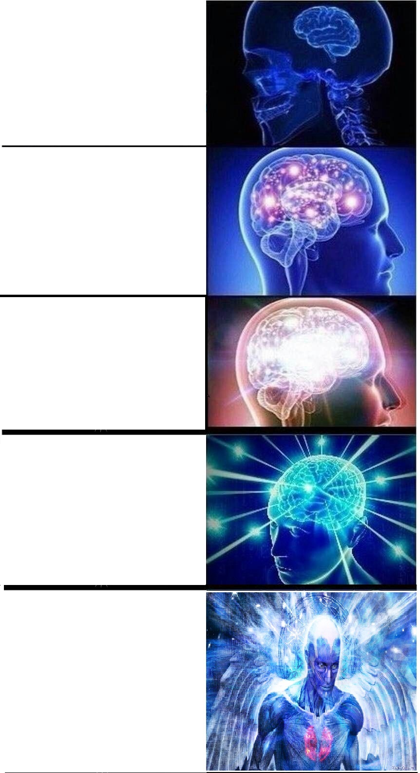 High Quality brain expends Blank Meme Template