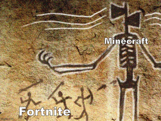 Ancient Siren Head | Minecraft; Fortnite | image tagged in ancient siren head | made w/ Imgflip meme maker