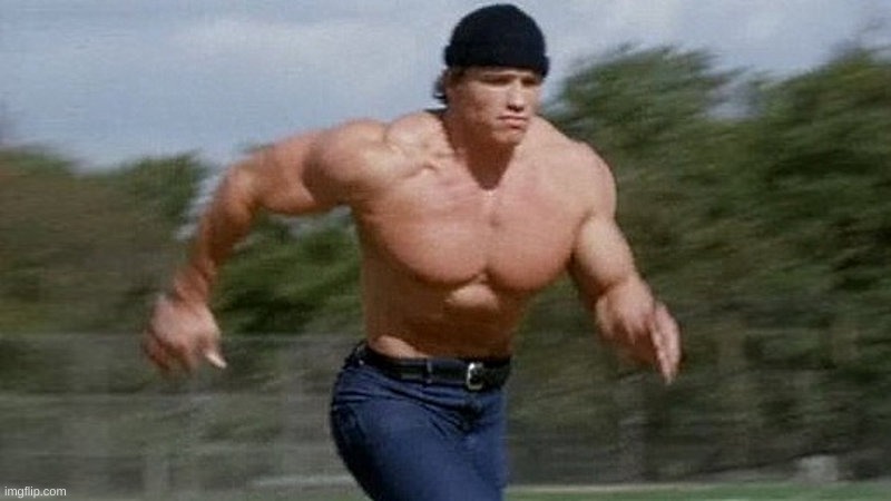 Running Arnold | image tagged in running arnold | made w/ Imgflip meme maker
