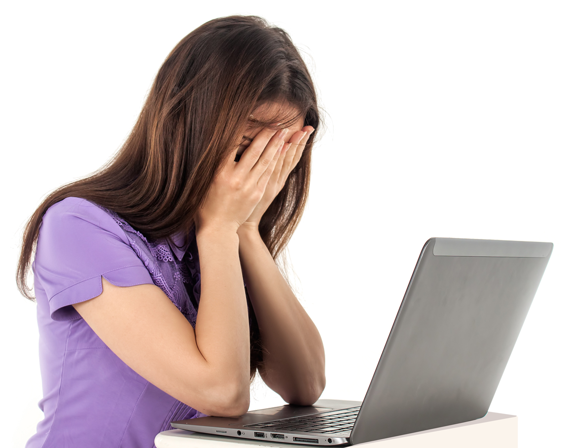 girl at laptop Blank Meme Template