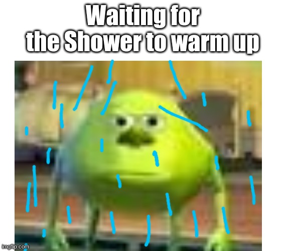Waiting for that shower | Waiting for the Shower to warm up | image tagged in shower | made w/ Imgflip meme maker