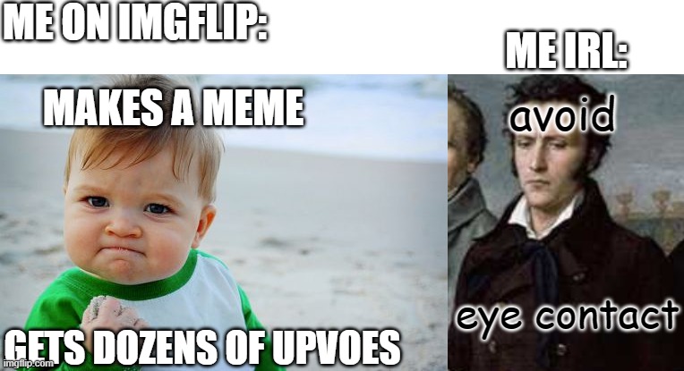 avoid eye contact meme