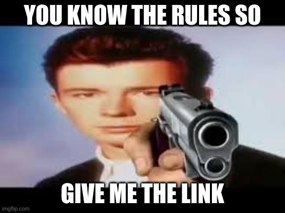 YOU KNOW THE RULES SO GIVE ME THE LINK | made w/ Imgflip meme maker
