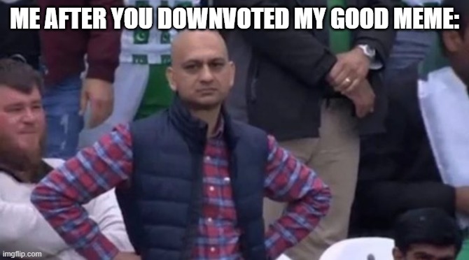 muhammad sarim akhtar | ME AFTER YOU DOWNVOTED MY GOOD MEME: | image tagged in muhammad sarim akhtar | made w/ Imgflip meme maker