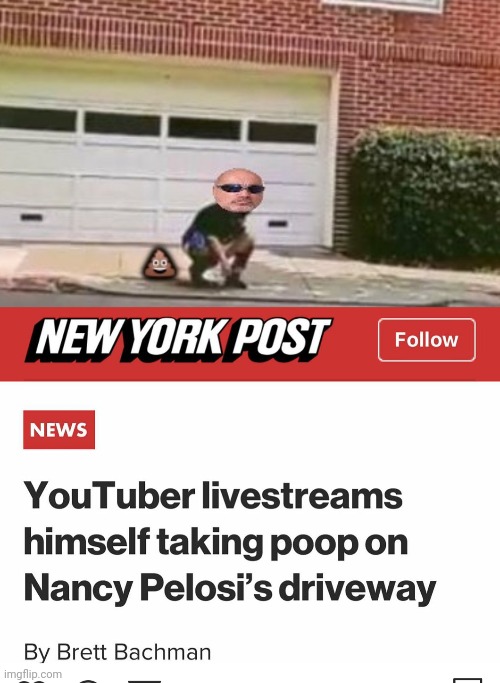 image tagged in shit on pelosi | made w/ Imgflip meme maker