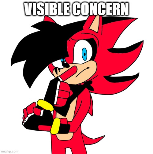 Flash is concerned | VISIBLE CONCERN | image tagged in sonic the hedgehog,visible_concern | made w/ Imgflip meme maker