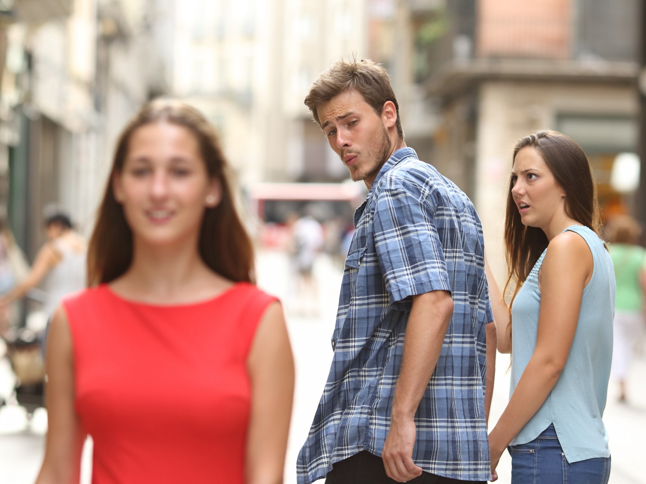 Distracted BF Blank Meme Template