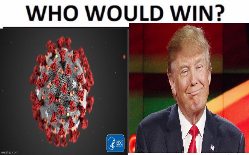 trump or corona | image tagged in memes,funny | made w/ Imgflip meme maker