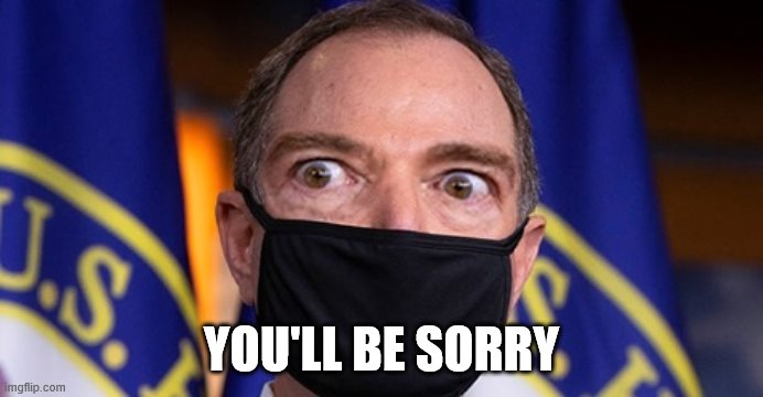 All of You | YOU'LL BE SORRY | image tagged in ol schiffty eyes | made w/ Imgflip meme maker