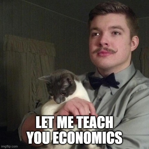 Libertarian | LET ME TEACH YOU ECONOMICS | image tagged in libertarian | made w/ Imgflip meme maker