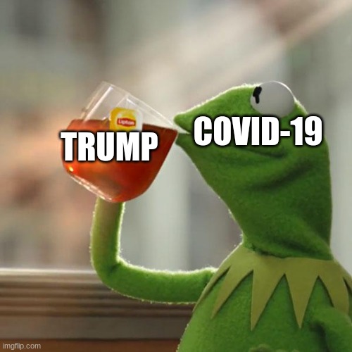 But That's None Of My Business | TRUMP; COVID-19 | image tagged in memes,but that's none of my business,kermit the frog | made w/ Imgflip meme maker