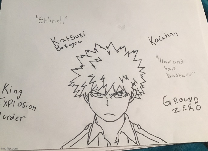 Katsuki Bakugo fanart | made w/ Imgflip meme maker