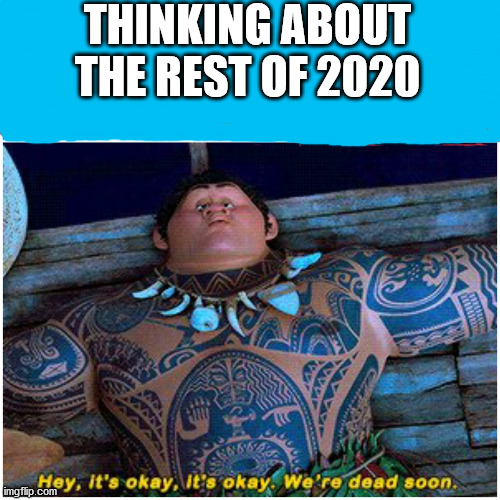 Maui speaks our minds | THINKING ABOUT THE REST OF 2020 | image tagged in moana,maui,it's ok | made w/ Imgflip meme maker