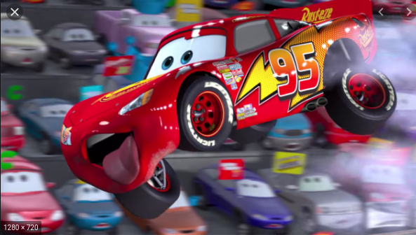 High Quality mcqueen flying first race Blank Meme Template