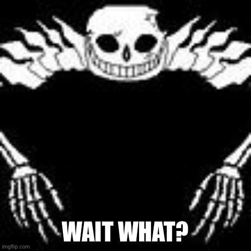 Ultra Sans | WAIT WHAT? | image tagged in ultra sans | made w/ Imgflip meme maker