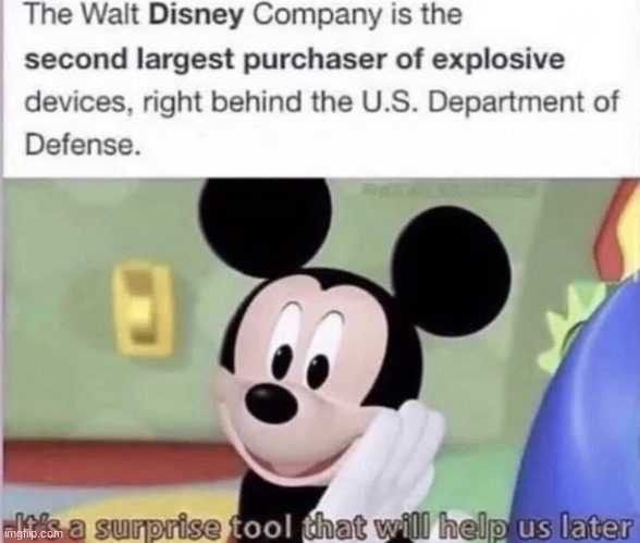 mickey mouse's secret | image tagged in boom,mickey | made w/ Imgflip meme maker