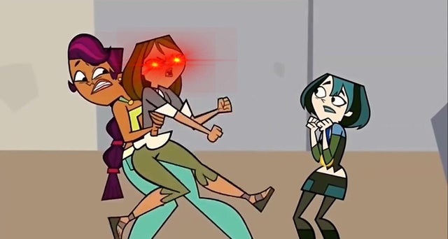 Total drama template 3 Blank Meme Template