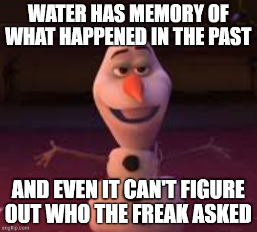 High Quality olaf who asked frozen II Blank Meme Template