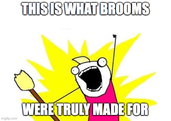 X All The Y | THIS IS WHAT BROOMS; WERE TRULY MADE FOR | image tagged in memes,x all the y | made w/ Imgflip meme maker