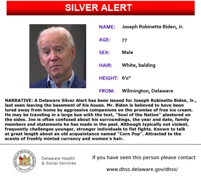 Silver Alert Blank Meme Template