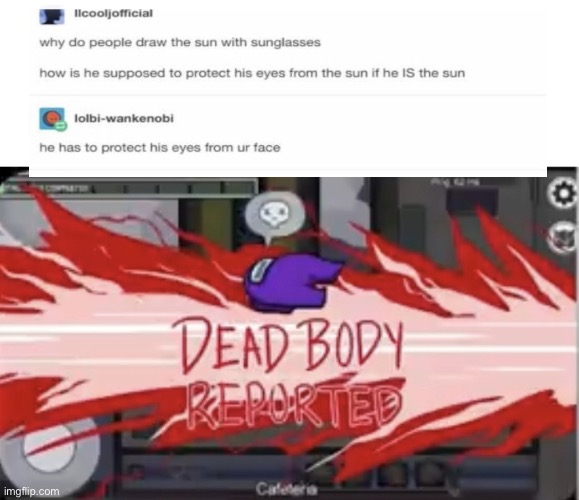 Dead Body Reported Purple | image tagged in dead body reported purple | made w/ Imgflip meme maker