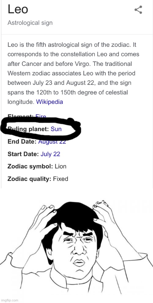 Uh... since when is the sun a planet....? | image tagged in memes,jackie chan wtf | made w/ Imgflip meme maker