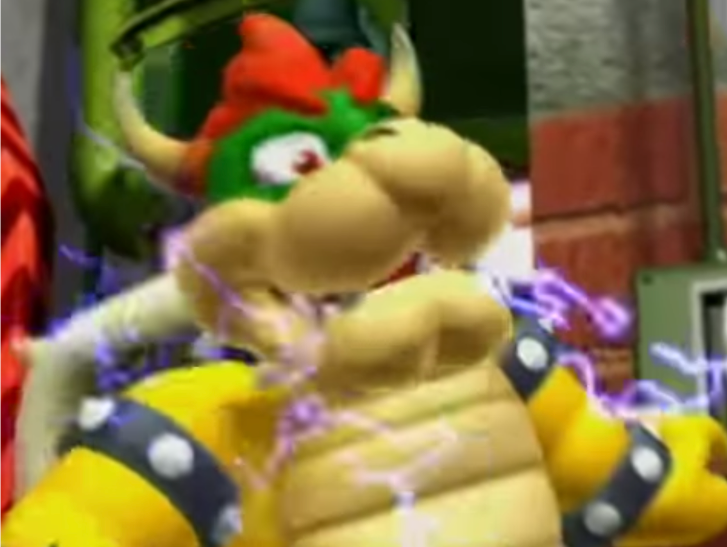 High Quality Bowser Electrocuted Blank Meme Template