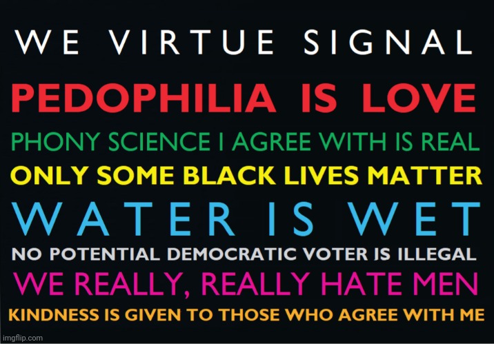 Honest Yard Sign | image tagged in blm,election 2020,feminism,liberal logic,science,pedophile | made w/ Imgflip meme maker