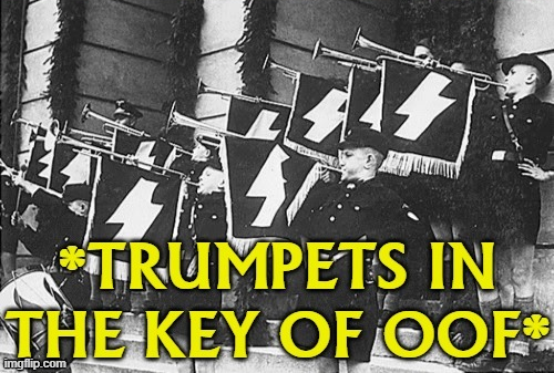 Trumpets in the key of oof Blank Meme Template