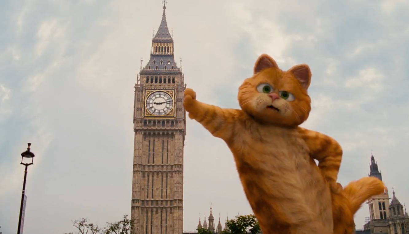 Garfield & The Big Ben Blank Meme Template