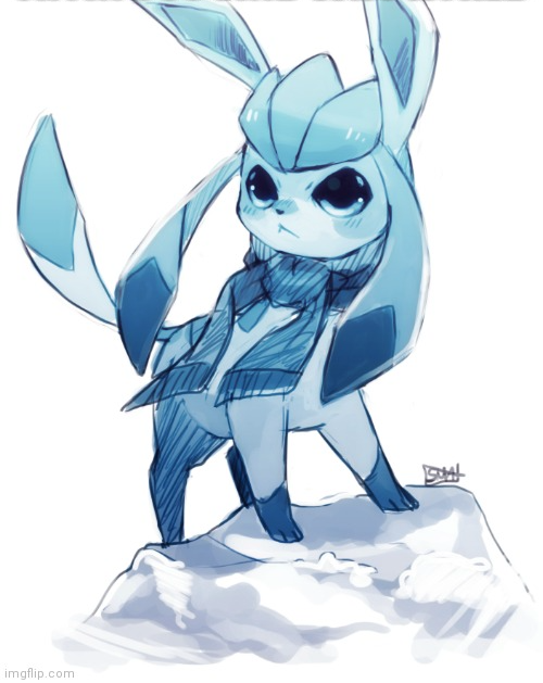 High Quality glaceon climbing mountain Blank Meme Template
