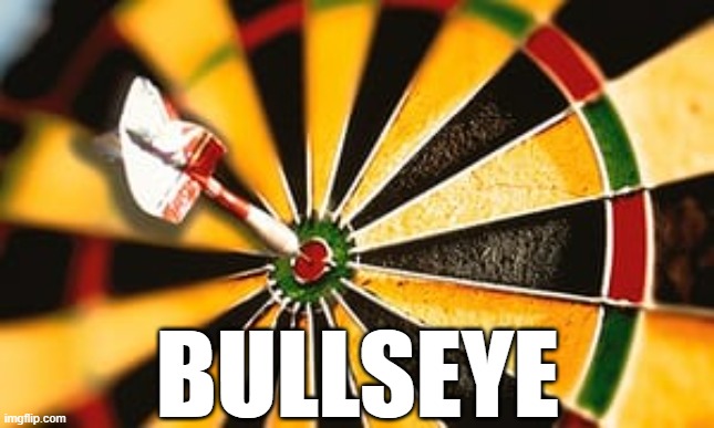 bullseye | BULLSEYE | image tagged in bullseye | made w/ Imgflip meme maker