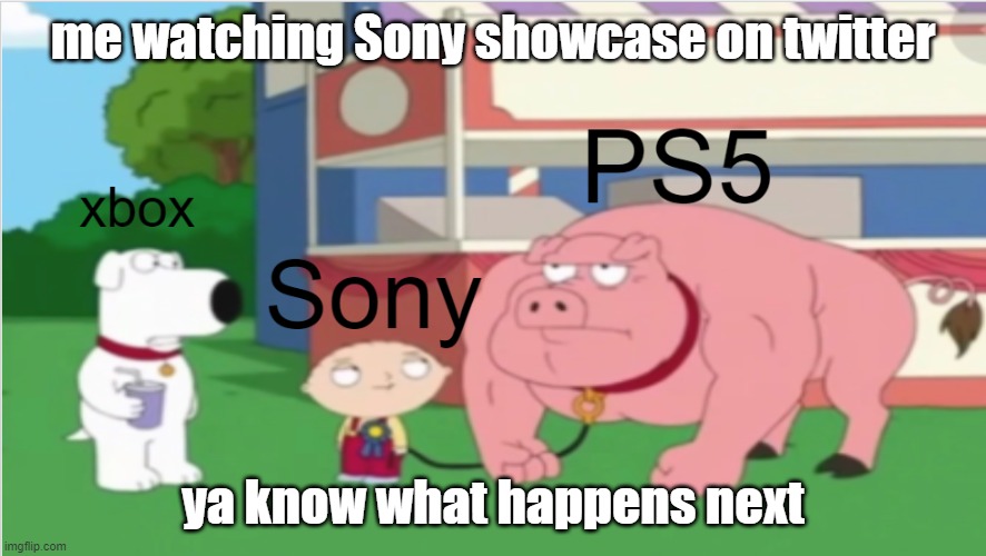 That Showcase Doe |  me watching Sony showcase on twitter; ya know what happens next | image tagged in get rekt,gaming,omg | made w/ Imgflip meme maker