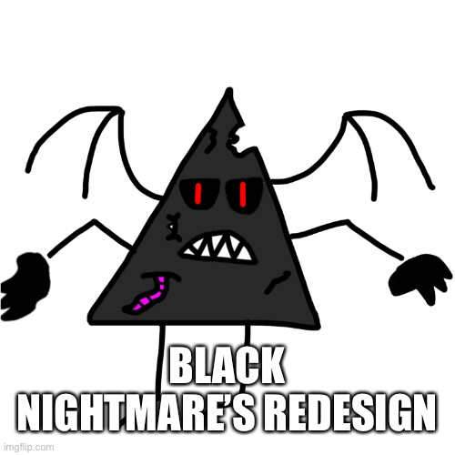 Frost suggested most of the stuff that I added | BLACK NIGHTMARE’S REDESIGN | made w/ Imgflip meme maker