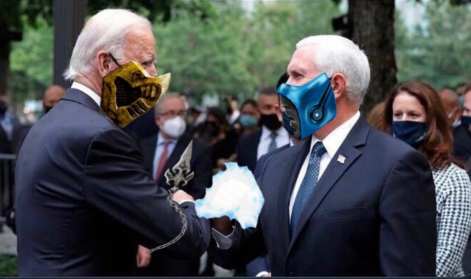 High Quality Joe Biden And Mike Pence Mortal Kombat Blank Meme Template