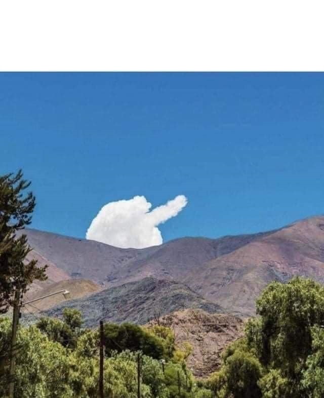 High Quality cloud flips bird birdie middle finger Blank Meme Template