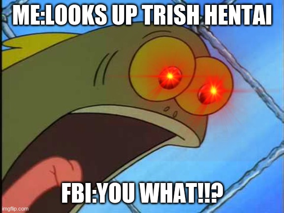 You what?! | ME:LOOKS UP TRISH HENTAI; FBI:YOU WHAT!!? | image tagged in you what | made w/ Imgflip meme maker