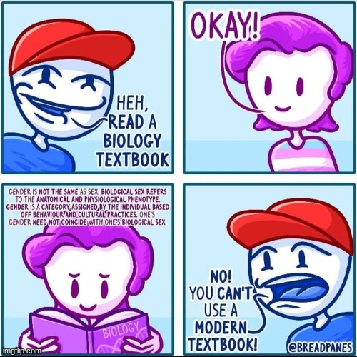 Check out Breadpanes' comics! | image tagged in lgbt,trans,transgender,biology | made w/ Imgflip meme maker
