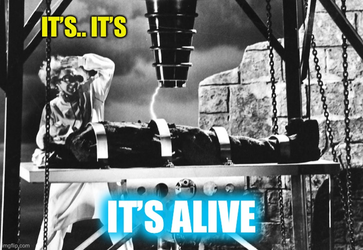 Its alive! | IT’S.. IT’S IT’S ALIVE | image tagged in its alive | made w/ Imgflip meme maker