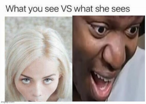  What She Sees Meme Template 