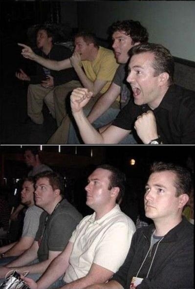 High Quality Reaction guys cheering Blank Meme Template
