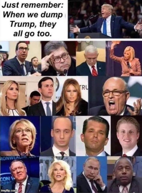 nono look at all the great talent we r gonna lose in november maga | image tagged in rudy giuliani,mike pence,ben carson,eric trump,melania trump,kellyanne conway | made w/ Imgflip meme maker