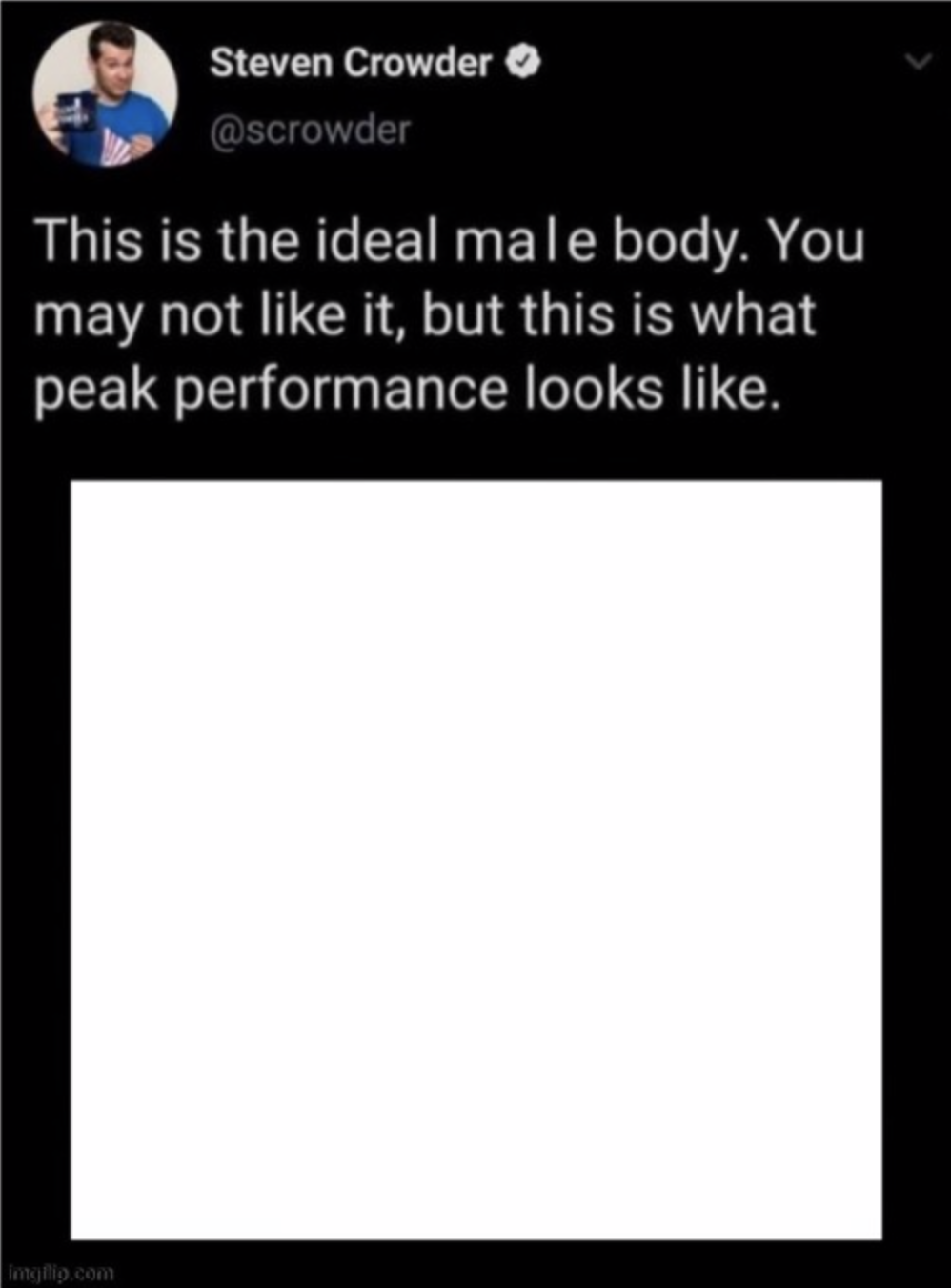 Ideal Male Body HQ Blank Meme Template