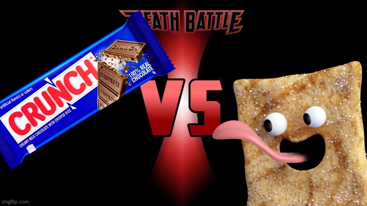 Nestlé Crunch vs Crazy Square | image tagged in death battle,nestle,nestle crunch,cinnamon toast crunch,crazy squares,memes | made w/ Imgflip meme maker